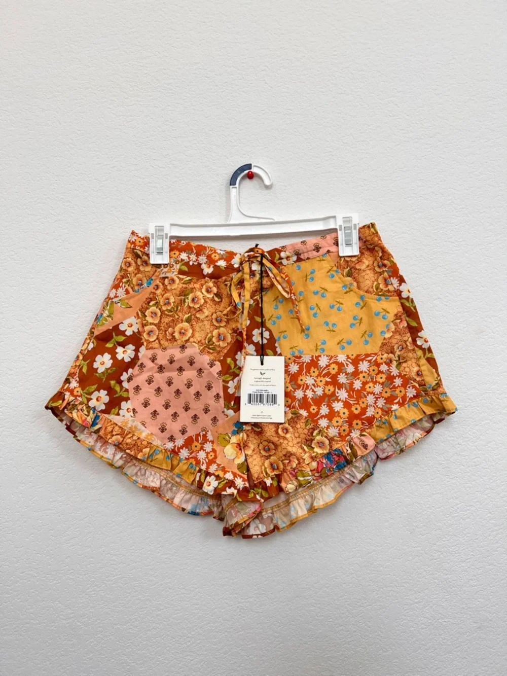 Spell Freda Floral Shorts‎ & Shirred Blouse Set Large Organic Cotton Boho Summer